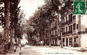 SIDI-BEL-ABBES - RUE DE TLEMCEN - 1914